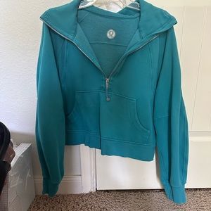 lululemon scuba half zip funel neck
